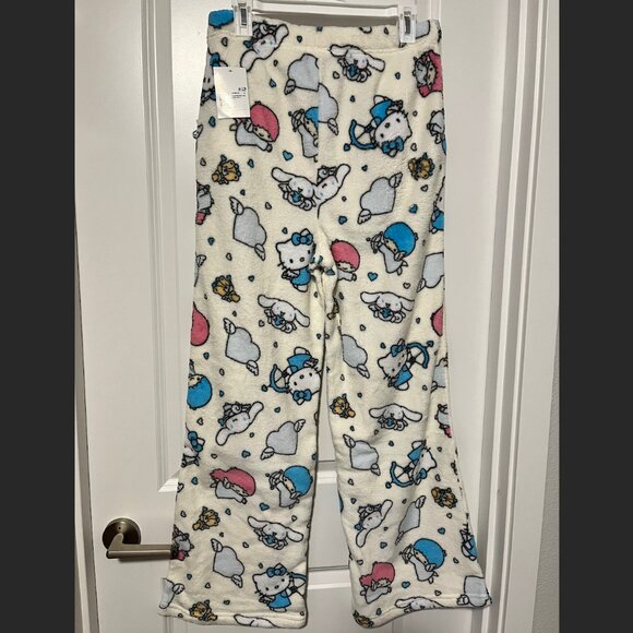 Forever 21 Sanrio Hello Kitty & Friends Cinnamoroll Fleece Pajama Pants Large - Picture 7 of 8